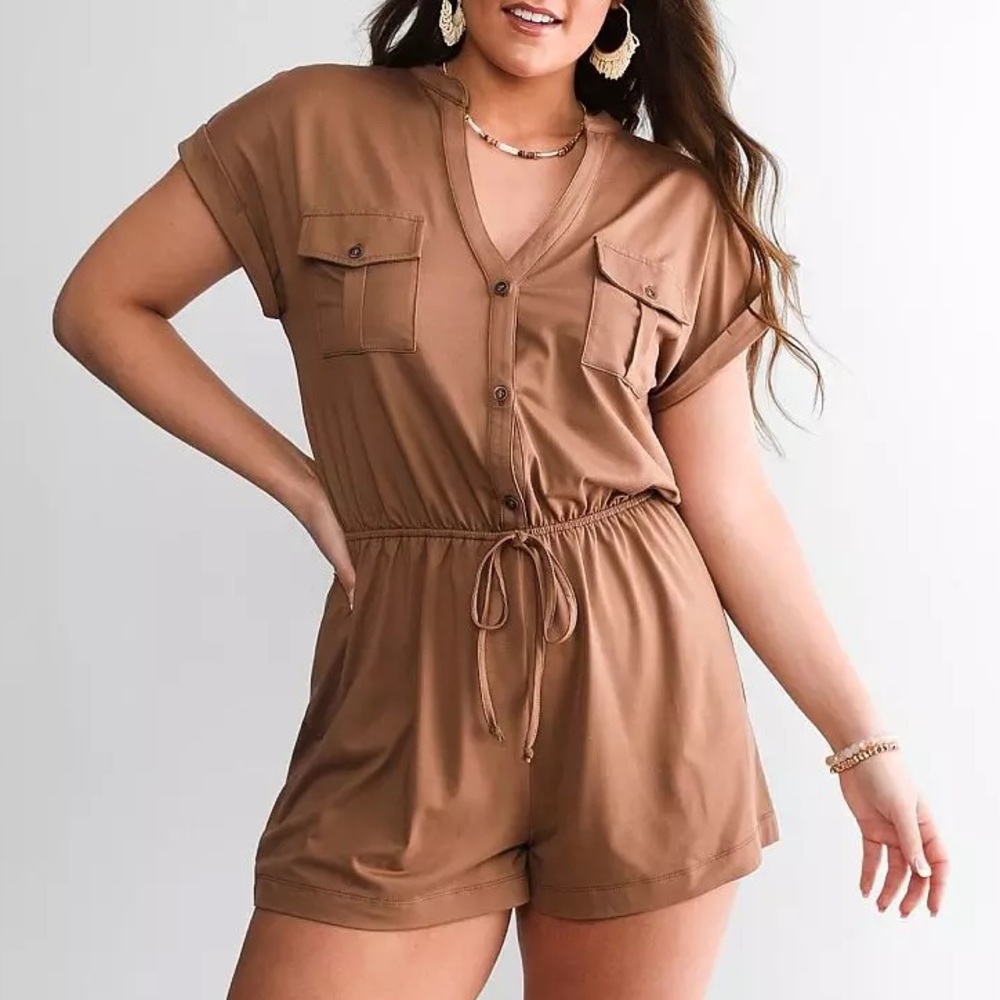 DAYTRIP Brushed Knit Romper Womens Sz- M